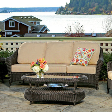 Outdoor Wicker Sofa