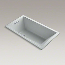 KOHLER - KOHLER Underscore(R) 66" x 36" drop-in VibrAcoustic(R) bath with center drain - Bathtubs
