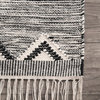 nuLOOM Hand Woven Wool Savannah Moroccan Fringe Area Rug, Gray, 8'6"x11'6"