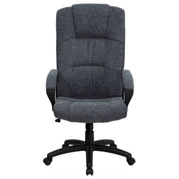 Pemberly Row Modern / Contemporary High Back Office Chair in Gray