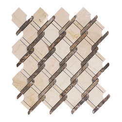 Marble Nautical Crema - Mosaic Tile
