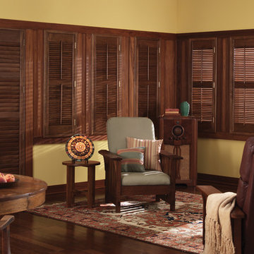 Plantation Shutters Can Be Custom Stained