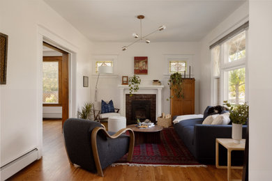 Inspiration for a craftsman living room remodel in Denver