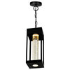 Rochester LED Integrated Black Outdoor Ceiling Light