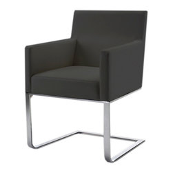 Autumn Medium Back Dining Armchair | Black - Dining Chairs