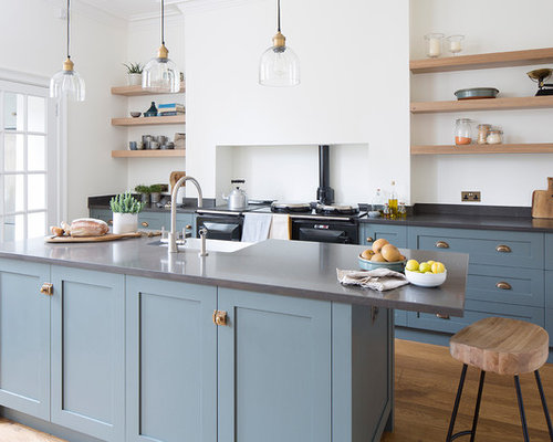 50 Best Transitional Single-Wall Kitchen Ideas & Remodeling Photos | Houzz