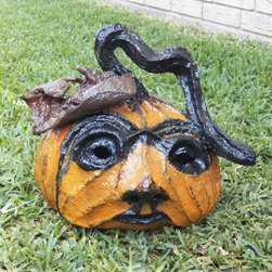 Paper mache pumpkin "Rotting Decay" - Holiday Decorations