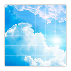 Clouds Ceramic Tile Wall Mural HZ500389-66S. 25.5" x 25.5"