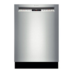 Bosch 800 Series 24" Recessed Handle Dishwasher, Stainless Steel | SHE68TL5UC - Dishwashers