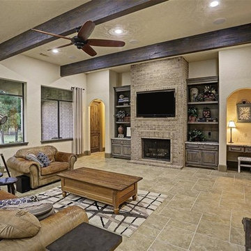 Transitional Mediterranean Style Custom Home on Acreage in Richmond, Texas