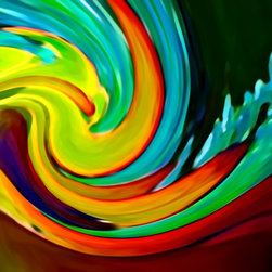 Crashing Wave Abstract Art Print - Prints And Posters