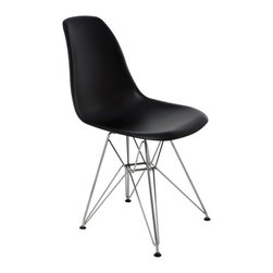 Nuevo - Black Abs & Chrome - Dining Chairs