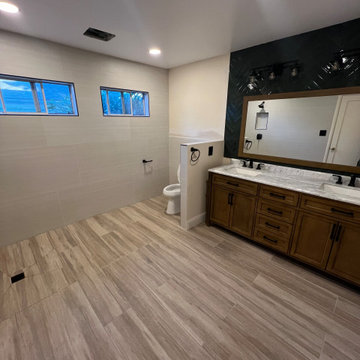 Lardge Format Tile Shower Installation Sacramento