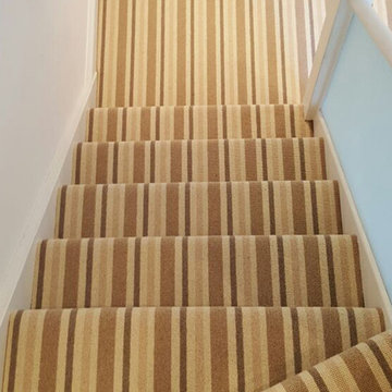 Stripey Stairs Carpet Installation