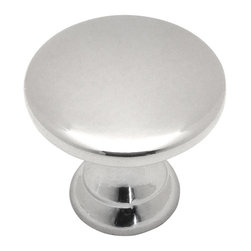 Cosmas - Cosmas 4545CH Polished Chrome Cabinet Round Knob - 7/8" Diameter, Set of 5 - Cabinet And Drawer Knobs
