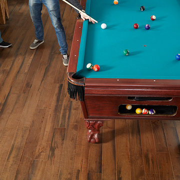 Industrial Game Room - Cooper's Plank Cocoa, Engineered, Seringa Hardwood