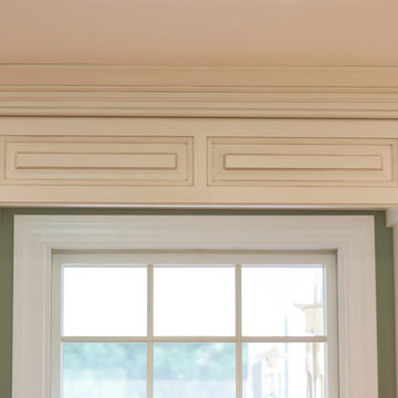 White Tradition Kitchen with a Black Island in Magnolia, DE
