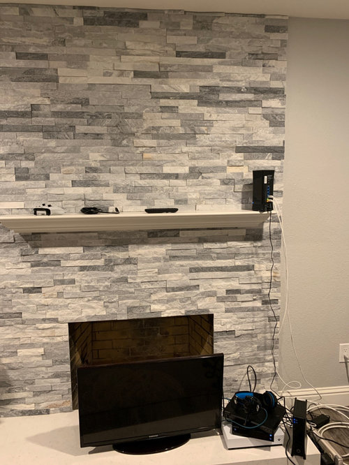 Tv Into Stone Fireplace Help Tv Into Stone Fireplace Help, Can You Hang A Tv On Rock Fireplace