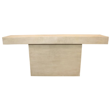 Flagstaff 72" Solid Wood Console Table, Stone Natural Finish