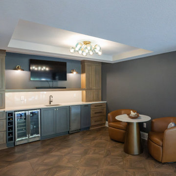 Two-Tiered Basement Designed for Family Fun