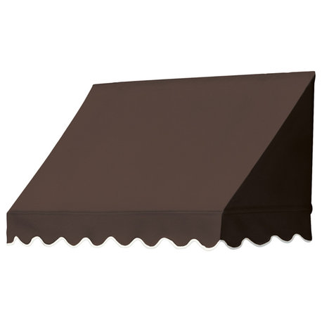 Traditional Awnings in a Box, Brown, 4'