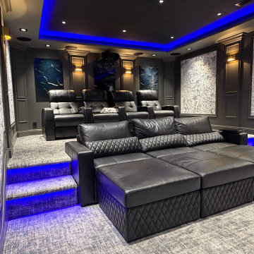 Custom Home Theater - Design, Construction and Installation by AVSI, Inc