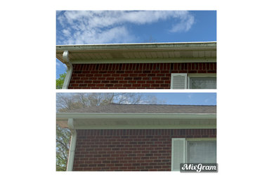 House Wash gutters.