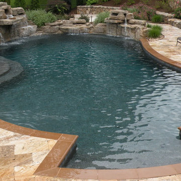 Brown SBN Coping featuring Waterfall