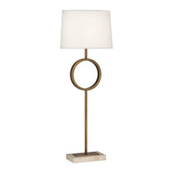Robert Abbey - Robert Abbey Logan Travertine Buffet Table Lamp - Table Lamps