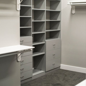 Master bedroom walk in closet