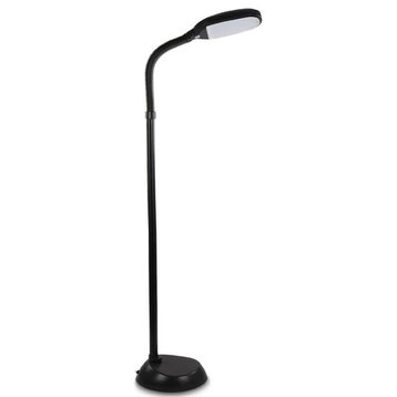 Perfect Bright LED Reading and Craft Floor Lamp-Dimmable Full Spectrum, Jet