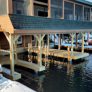 70 Year Old Boathouse Foundation Replacement