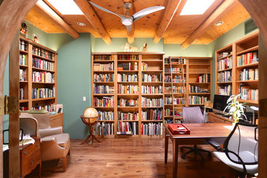 Home office - southwestern home office idea in Albuquerque