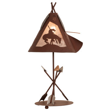 27 High Trails End Table Lamp