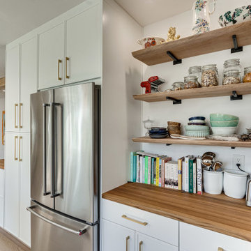 Transitional Two-Finish Kitchen & Bar Design Potomac, MD