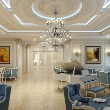 Restaurant interior design by Kateryna Antonovich
