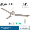 Minka Aire Java 54 in. LED Indoor/Outdoor Brushed Nickel Wet Ceiling Fan