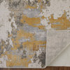 Weave & Wander Vanhorn Contemporary Watercolor Rug, Gold/Birch, 6'7"x9'6"