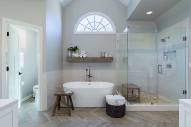 Large transitional bathroom photo in Atlanta