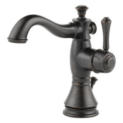 Delta Cassidy Single Hole - Single Handle-4&Prime; plate/metal pop-up - Bathroom Sink Faucets