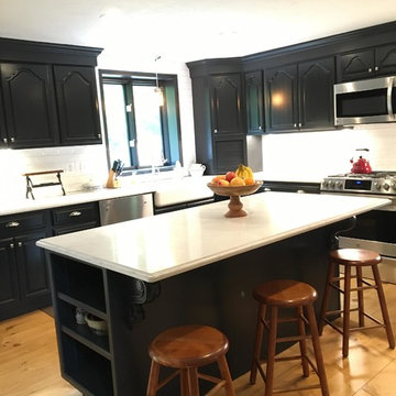 Hanson Black Cabinet Refinishing