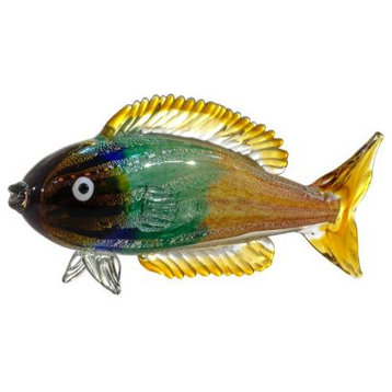 Dale Tiffany AS20009 Nile Fish, 16" Handcrafted Art Glass Figurine