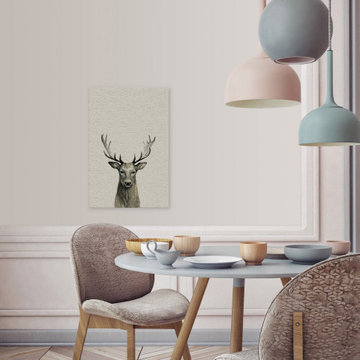 "Staring Buck II" Painting Print on Wrapped Canvas