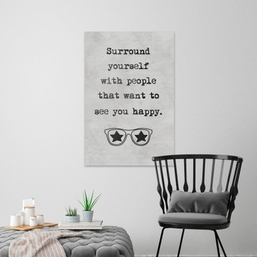 "See You Happy" Painting Print on Wrapped Canvas