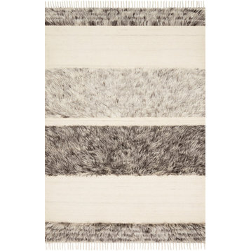 Ellen DeGeneres Crafted by Loloi Natural/Stone Abbot Rug, 3'6"x5'6"