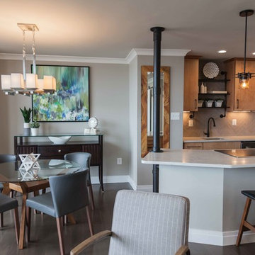 Warm Modern Meets Sophisticated Industrial