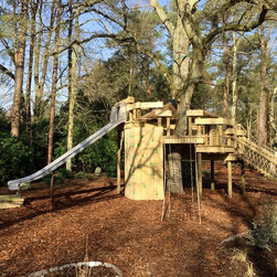 Garden Playhouse in landscaped garden - Garden Playhouses