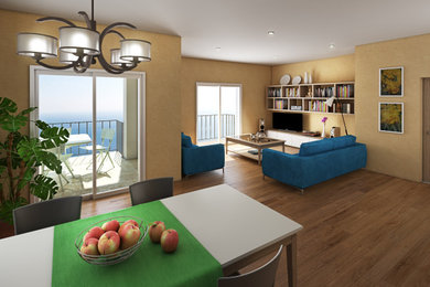 Render della zona living