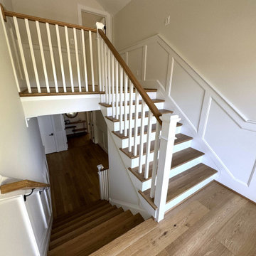 Project #141 | Timeless Switchback Staircase with Traditional Box Newels
