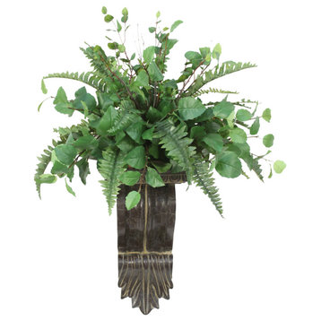Mixed Greenery with Boston Fern Topper